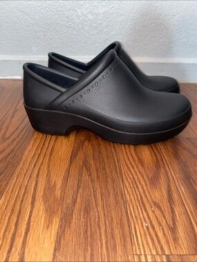 Shoes For Crews Women's Black Slip-On Work Clogs